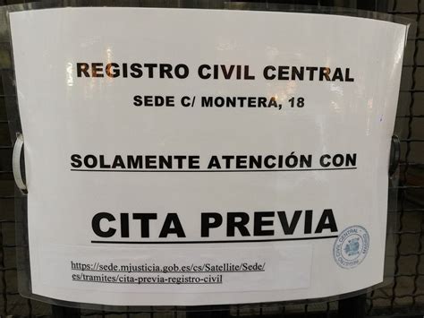 Cita previa no Rexistro Civil